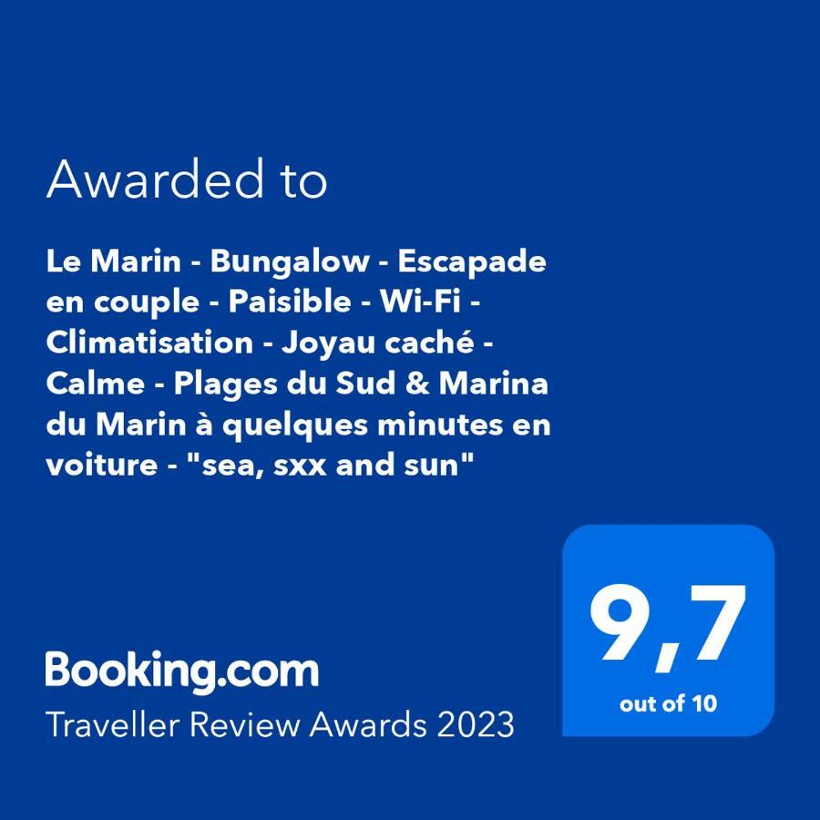 Le Marin - Bungalow Classe 3 Etoiles Tb Equipe & Confortable - Escapade En Couple - Paisible & En Toute Discretion - Wi-Fi - Climatisation - Calme & Serenite - Plages Du Sud, Centre De Carenage & Marina Du Marin Proche En Voiture - Acheminement Sur D Ngoại thất bức ảnh